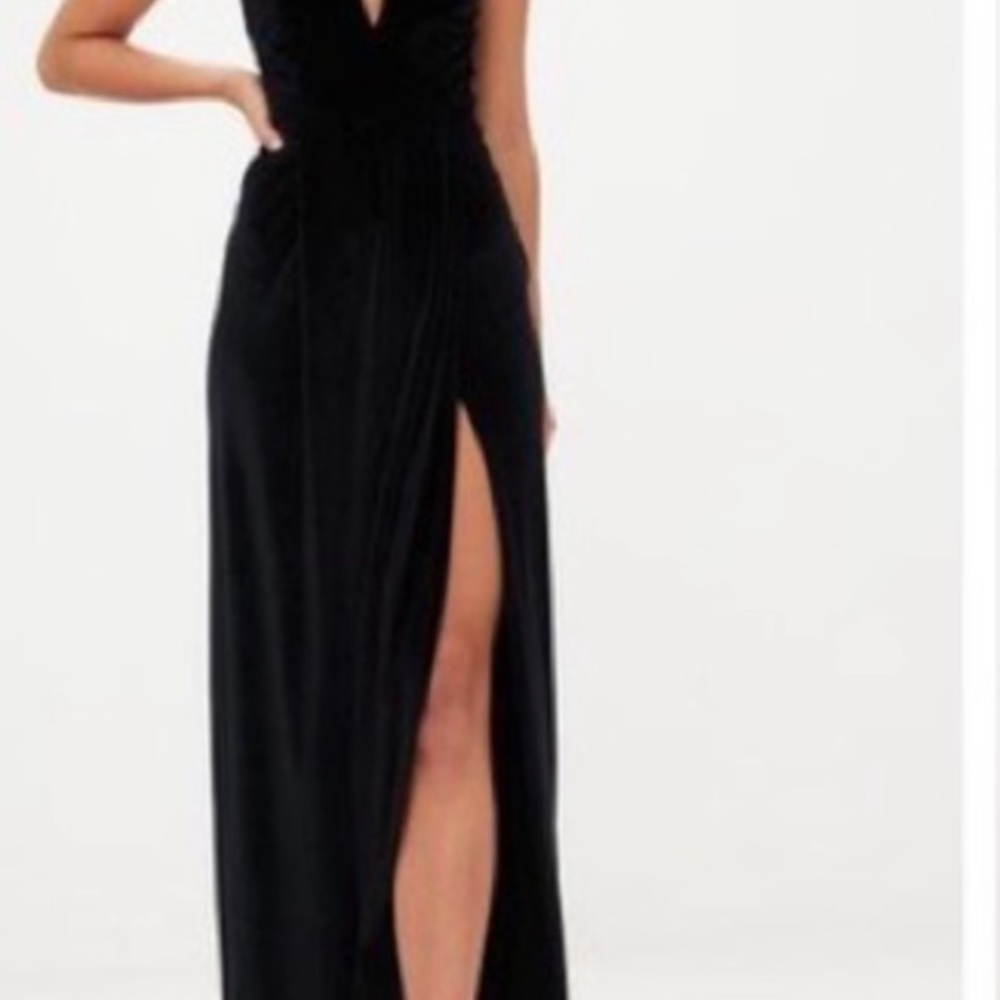 Black Velvet Dress - Picture 3 of 3